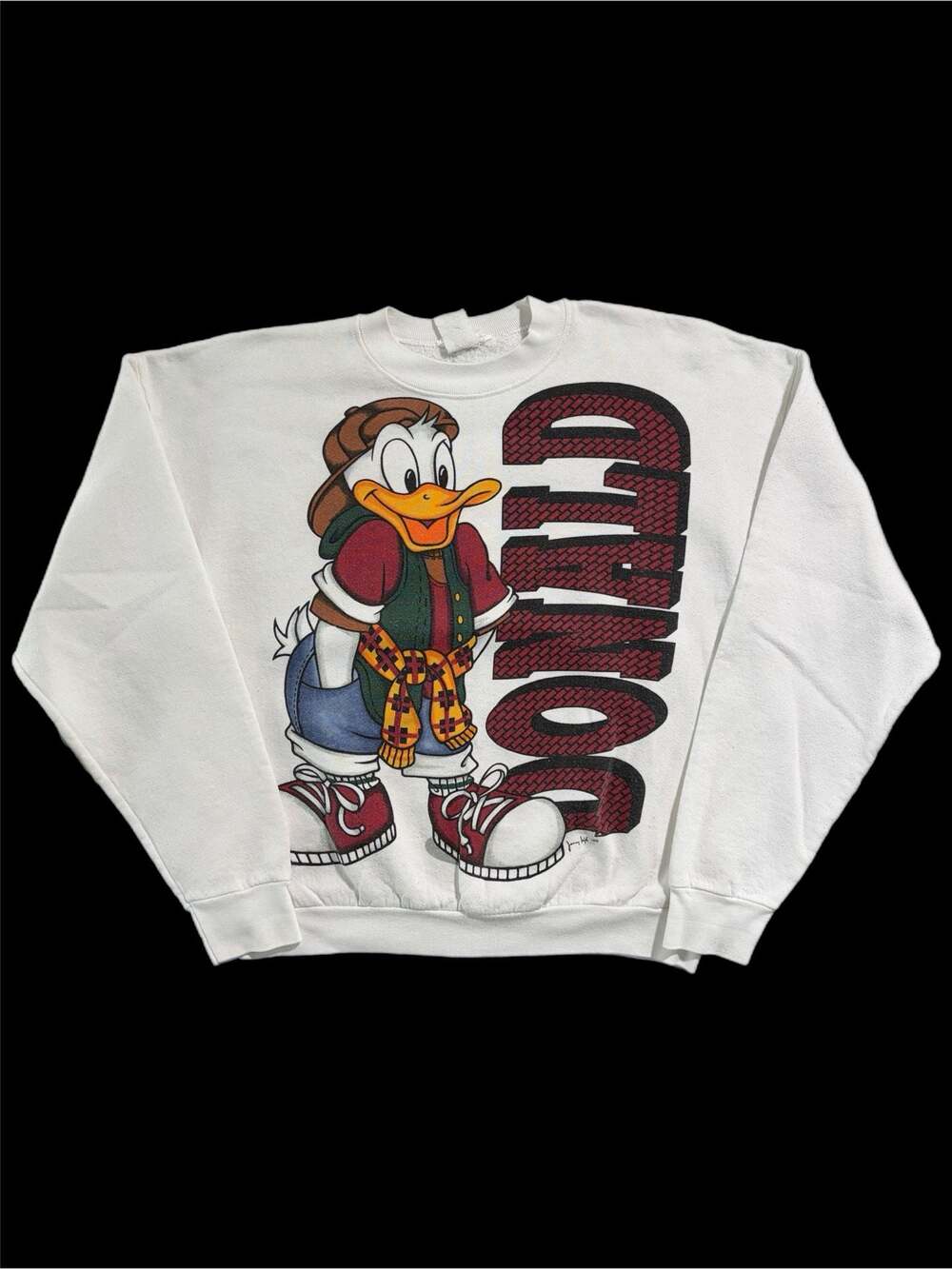Vintage 1990s Jerry Leigh The Walt Disney Company Donald Duck Sweatshirt